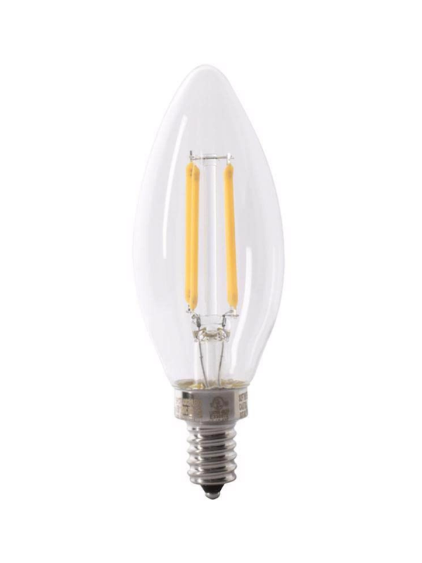 Lampara Filamento Led Vintage Vela E14 4w Cálida