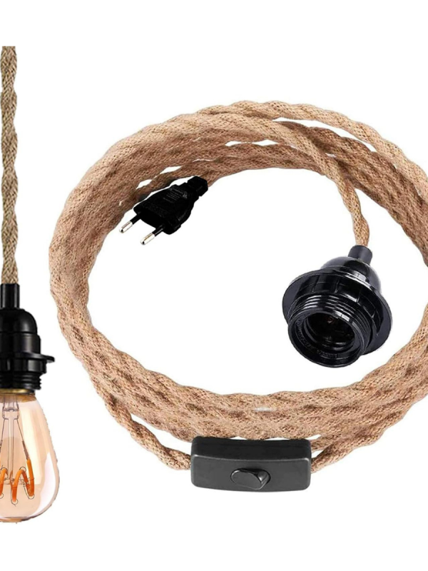 COLGANTE CUERDA 1 LUZ