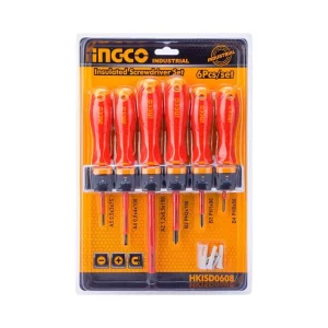 Juego destornilladores aislados INGCO HKISD0608 6 pz 1000 V