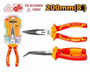 ALICATE AISLADO 8" PUNTA DOBLADA INGCO