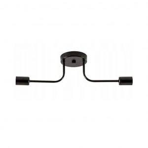 aplique de techo e27 de 2 luces estilo loft