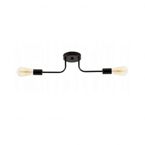 aplique de techo e27 de 2 luces estilo loft