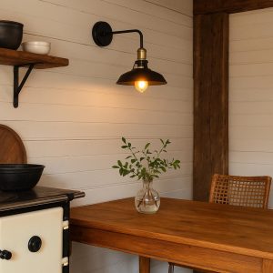 aplique de pared negro vintage