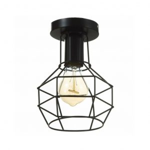 aplique de techo loft negro E27