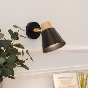 aplique de pared negro nórdico