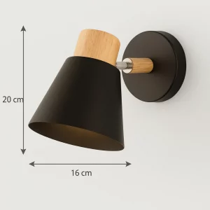 aplique de pared negro nórdico