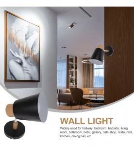 aplique de pared negro nórdico