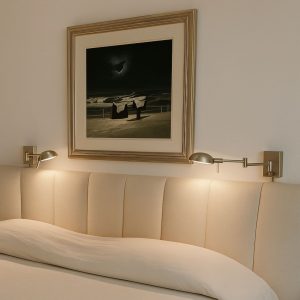 aplique de pared niquelado articulado