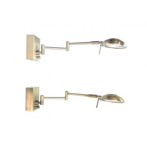 aplique de pared niquelado articulado